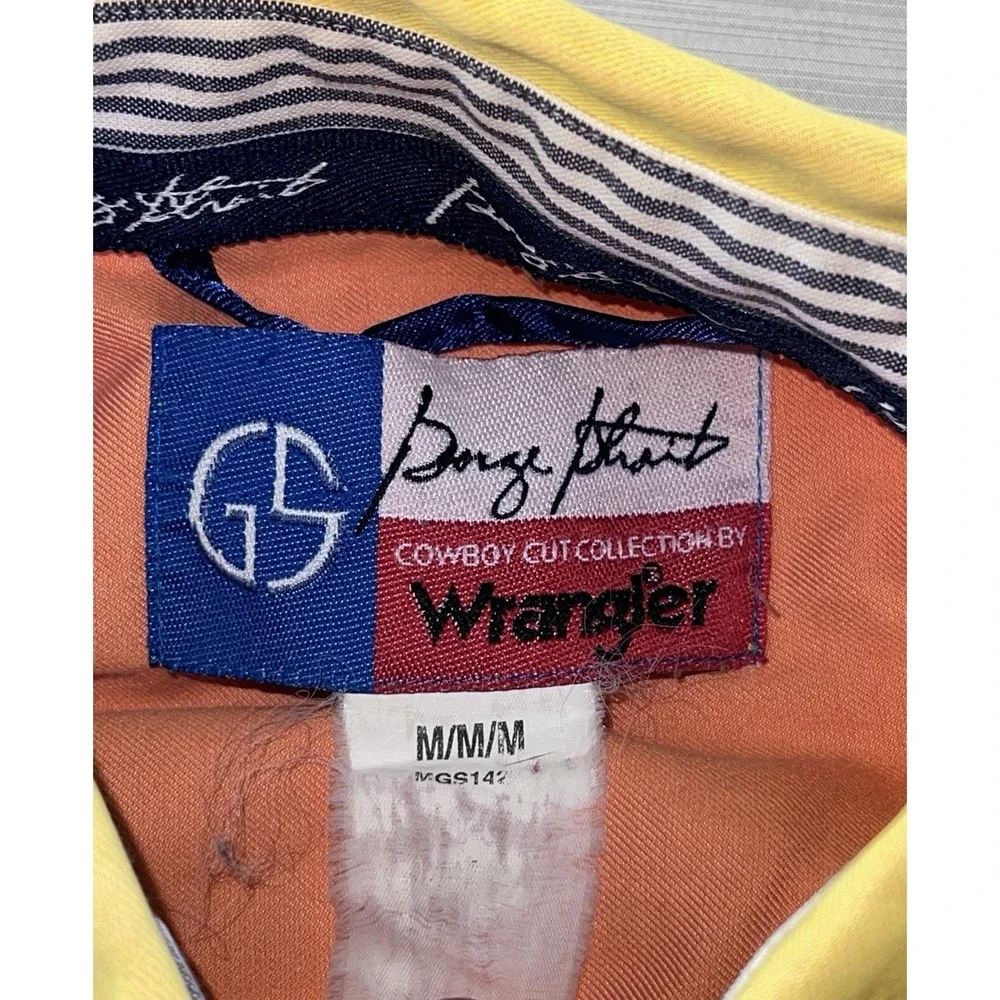 VTG | Wranler Shirt | Mens (M) George Strait Bushpopper Cowboy Cut Collection |
